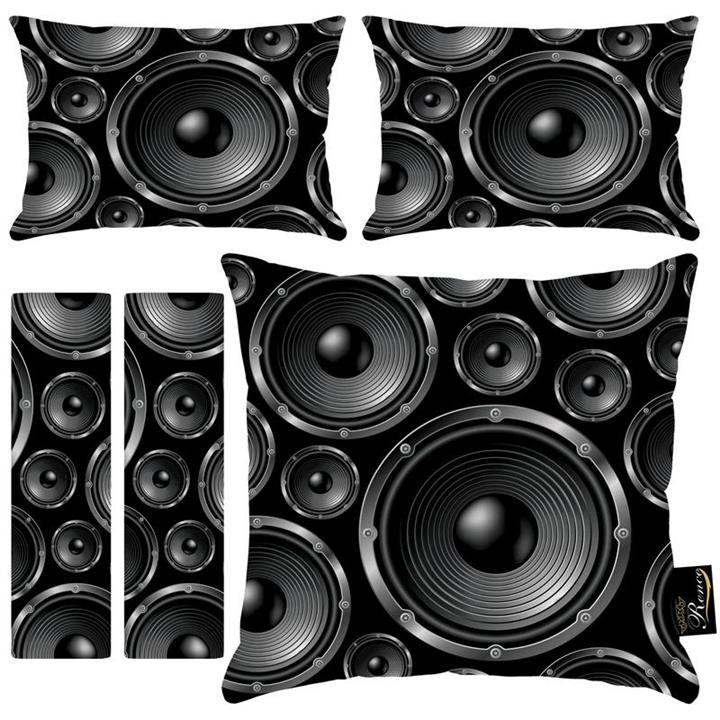 پشت گردنی صندلی خودرو و کاور کمربند ایمنی رنس مدل RR9-40949 به همراه کوسن